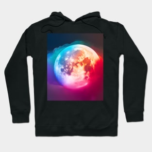 colorful moon Hoodie